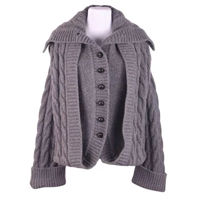 Pre-owned Alexander Mcqueen New A/w 2006  The Widows Of Culloden Knit Cardigan Coat In Black