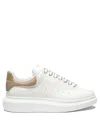 Alexander Mcqueen White Low-top Sneakers With Chunky Sole And Contrasting Heel Tab In Leather Man