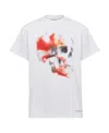 Alexander Mcqueen Obscured Skull Crewneck T-shirt In White