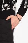 Alexander Mcqueen Obsidian Bracelet In Black