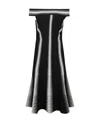 Alexander Mcqueen Jacquard Off-shoulder Midi Dress In Black