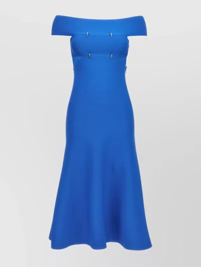 ALEXANDER MCQUEEN OFF-SHOULDER NECKLINE PUFFER DRESS