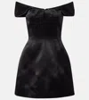 Alexander Mcqueen Mcqueen Satin Mini Cocktail Dress In Black