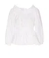 Alexander Mcqueen Woman Top White Size 8 Cotton In White