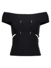 Alexander Mcqueen Bandage Top In Black