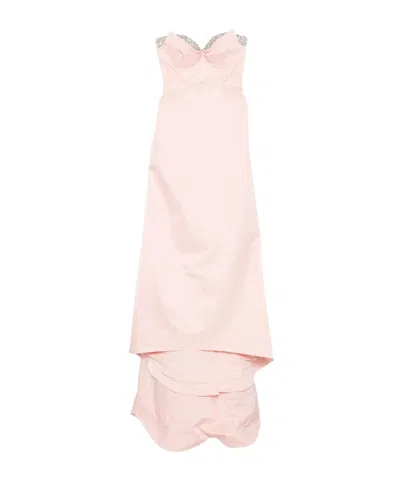 ALEXANDER MCQUEEN OFF-THE-SHOULDER EMBELLISHED NECKLINE TIERED SKIRT