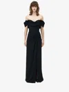 Alexander Mcqueen Off-the-shoulder Evening Dress In Black