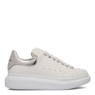 Alexander Mcqueen Off White Leather Sneakers In Neutral