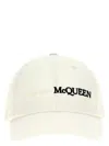 Alexander Mcqueen Classic Logo Cap For Men In Off White