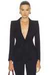 Alexander Mcqueen Classic Single-breasted Suiting Blazer In Black