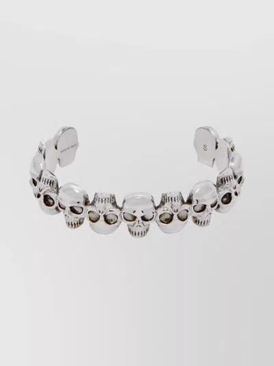 ALEXANDER MCQUEEN OPEN BACK SKULL CUFF BRACELET