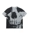 Alexander Mcqueen Skull Printed Crewneck T-shirt In Gray