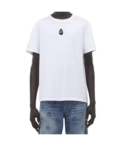 ALEXANDER MCQUEEN ALEXANDER MCQUEEN SKULL EMBELLISHED CREWNECK T-SHIRT