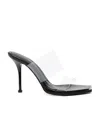 Alexander Mcqueen Open-toe Leather 100mm Mules In White