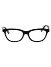 Alexander Mcqueen Am0461o Glasses In 001 Black Black Transparent