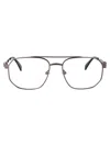 Alexander Mcqueen Am0459o Glasses In 001 Ruthenium Ruthenium Transparent