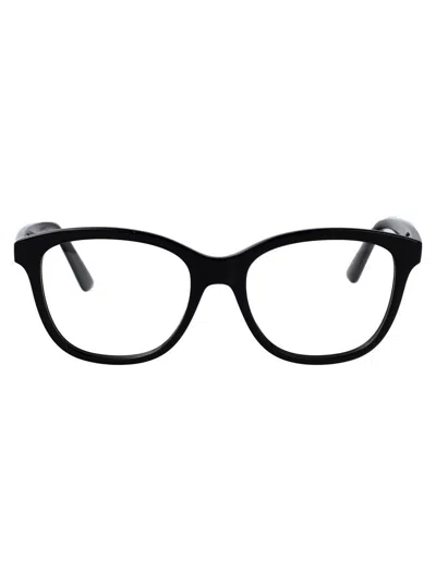 Alexander Mcqueen Optical In Black-black-transparent