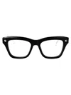 Alexander Mcqueen Am0484o Glasses In Black-silver-transparent