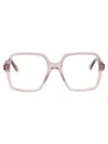 Alexander Mcqueen Pink-pink-transparent Recycled Acetate Glasses In Pink