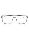 Alexander Mcqueen Am0480o Glasses In Ruthenium-ruthenium-transparent