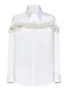 Alexander Mcqueen Optical White Cotton Poplin Shirt In White