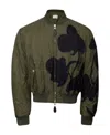 Alexander Mcqueen Orchid Quilted Bomber Jacket In Brown