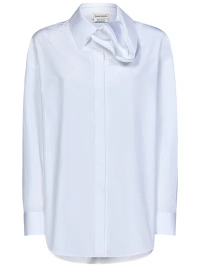 Alexander Mcqueen Orchid Shirt In White