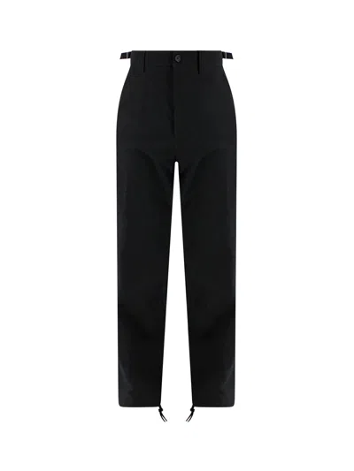 Alexander Mcqueen Organic Cotton Trousers In Black