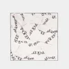 Alexander Mcqueen Alexander Mc Queen Logo Silk Scarf In Beige