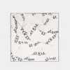 Alexander Mcqueen Alexander Mc Queen Logo Silk Scarf In Beige