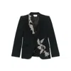 Alexander Mcqueen Embellished Padded-shoulders Blazer