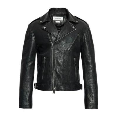 Alexander Mcqueen Outerwears In Black
