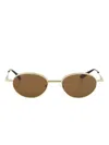 Alexander Mcqueen Eyewear Oval Frame Sunglasses In Brown
