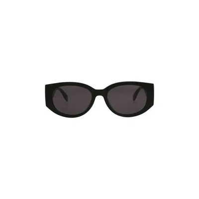 Pre-owned Alexander Mcqueen Oval Sunglasses 'black/grey' | Women's Size Onesize
