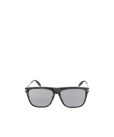 Alexander Mcqueen Oval Sunglasses In Gray