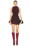 Alexander Mcqueen Overdyed Denim Dress In Raspberry