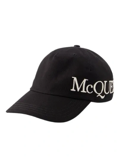 Alexander Mcqueen Oversize Baseball Cap - Cotton - Black