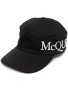 Alexander Mcqueen Oversize Embroidered Mcq Baseball Cap In Multicolor
