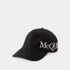 Alexander Mcqueen Oversize-cap -  - Baumwolle - Schwarz In Black