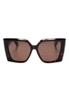 ALEXANDER MCQUEEN OVERSIZE-FRAME SUNGLASSES