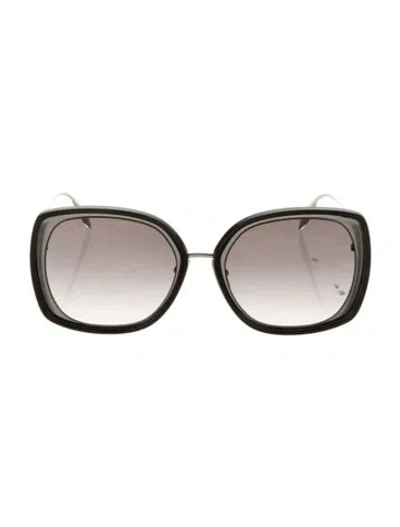 Pre-owned Alexander Mcqueen Oversize Gradient Sunglasses In Black