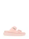 Alexander Mcqueen Buckled Rubber Sandals
