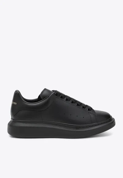 ALEXANDER MCQUEEN OVERSIZE LEATHER LOW-TOP SNEAKERS