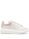 Alexander Mcqueen Oversized Leather Sneakers With Chunky Sole And Logo Detail