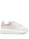Alexander Mcqueen Oversized Leather Sneakers With Chunky Sole And Logo Detail