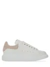 Alexander Mcqueen Women Larry Low-top Leather Sneakers In Neutral