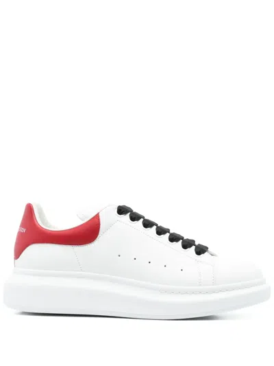 Alexander Mcqueen Oversize Leather Sneakers In White