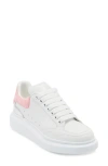 Alexander Mcqueen Mcqueen Oversize Platform Sneaker In White/ Pink/ Silver