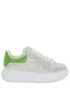 Alexander Mcqueen Oversize Rhinestone-studded Sneakers In White
