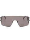 Alexander Mcqueen Oversize Shield-frame Sunglasses In Grey